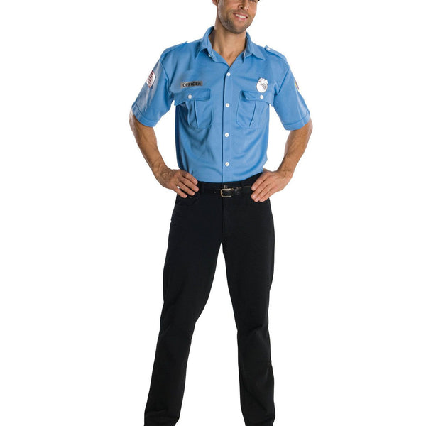 police blue dress Rubies Officer Adult Costume long sleeves dress Hot Sparkly Bachelorette Party 85% Polyester WID:Wide