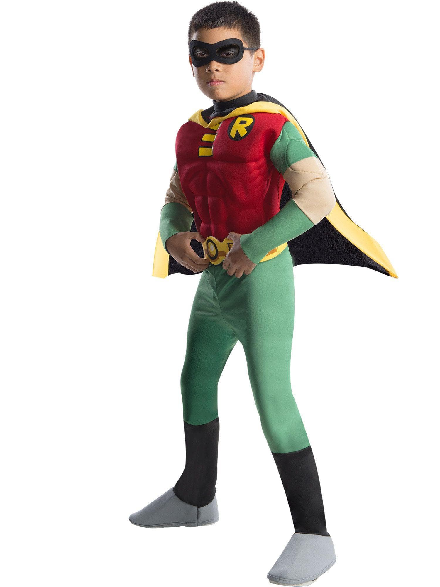 Baby/Toddler Teen Titans Robin Deluxe Muscle Chest Costume - costumes.com