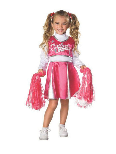 Kids Pinkwhite Cheerleader Costume