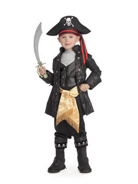 Kids Captain Black Costume