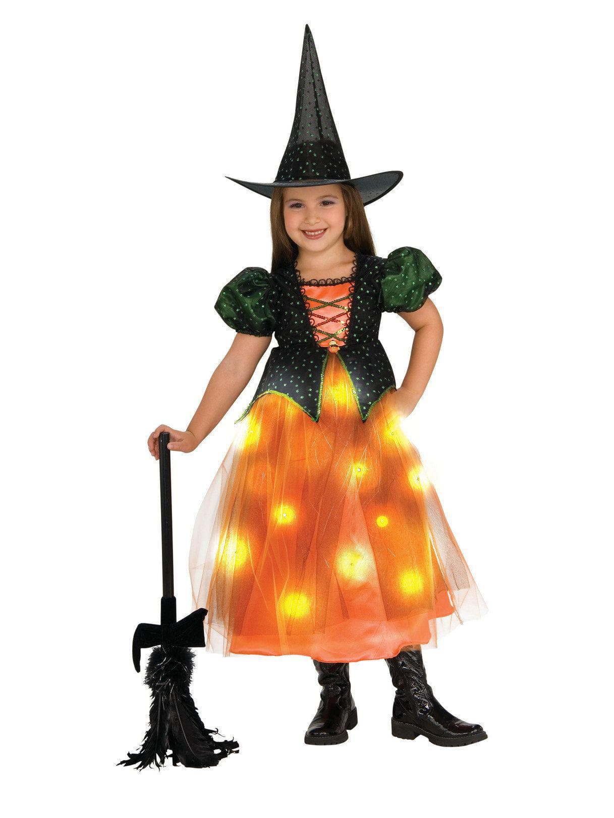 Girls' Light-Up Twinkle Witch Costume - costumes.com