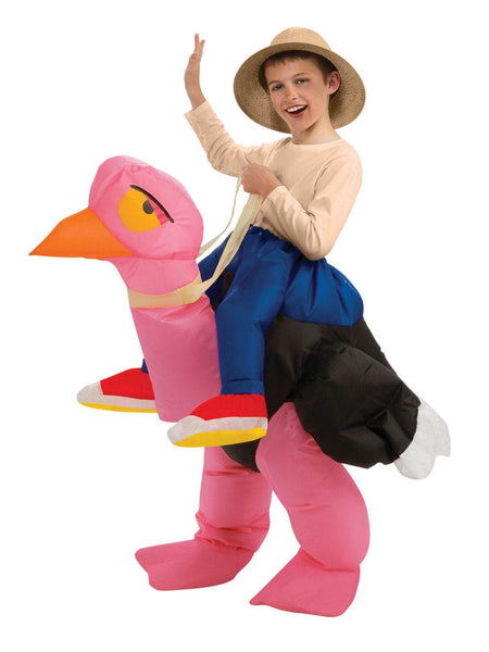 Kids' Ride In Ostrich Inflatable Costume