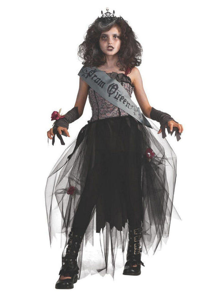Kids Goth Prom Queen Costume
