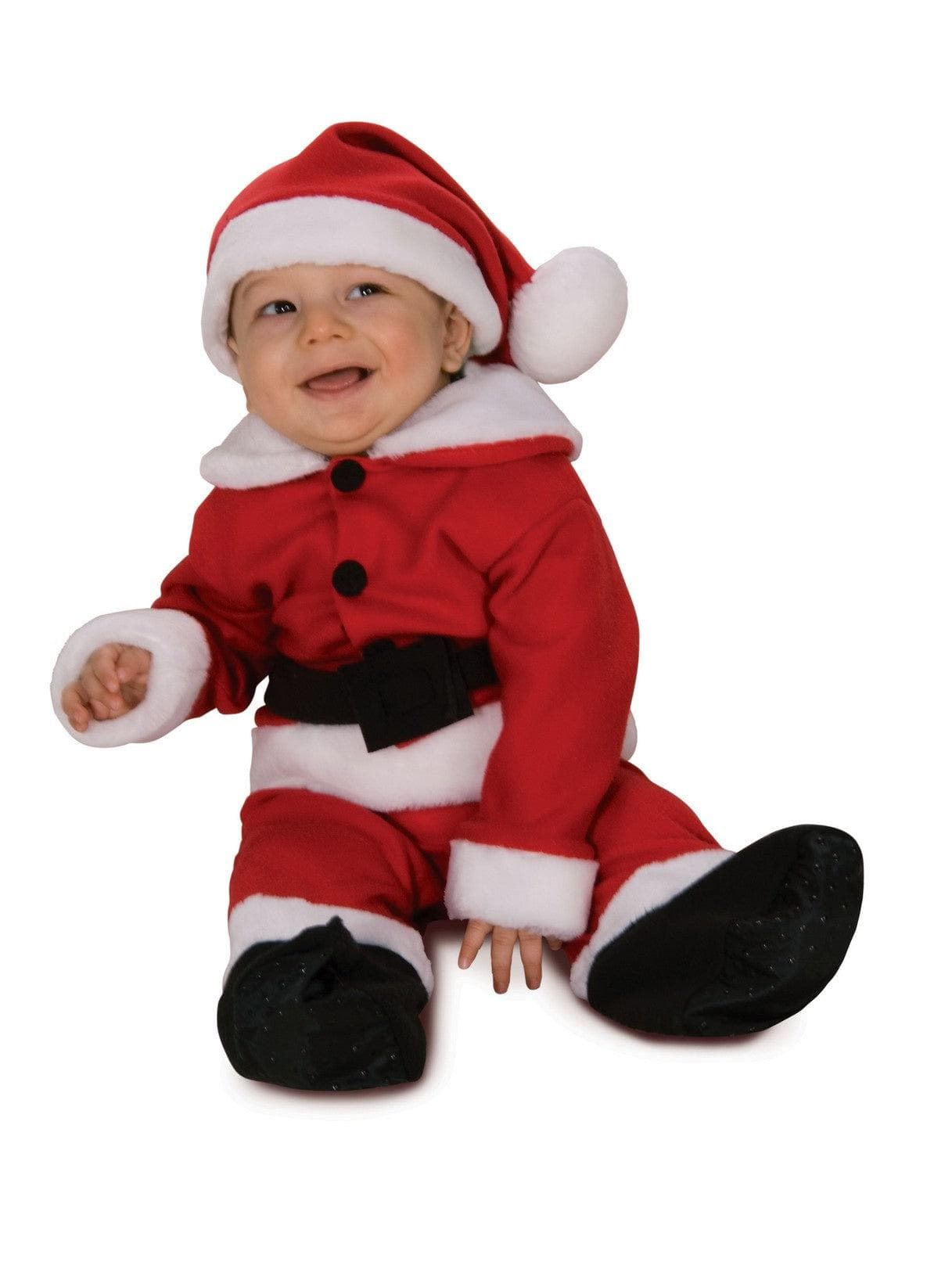 Infant Santa Fleece with Belt - costumes.com