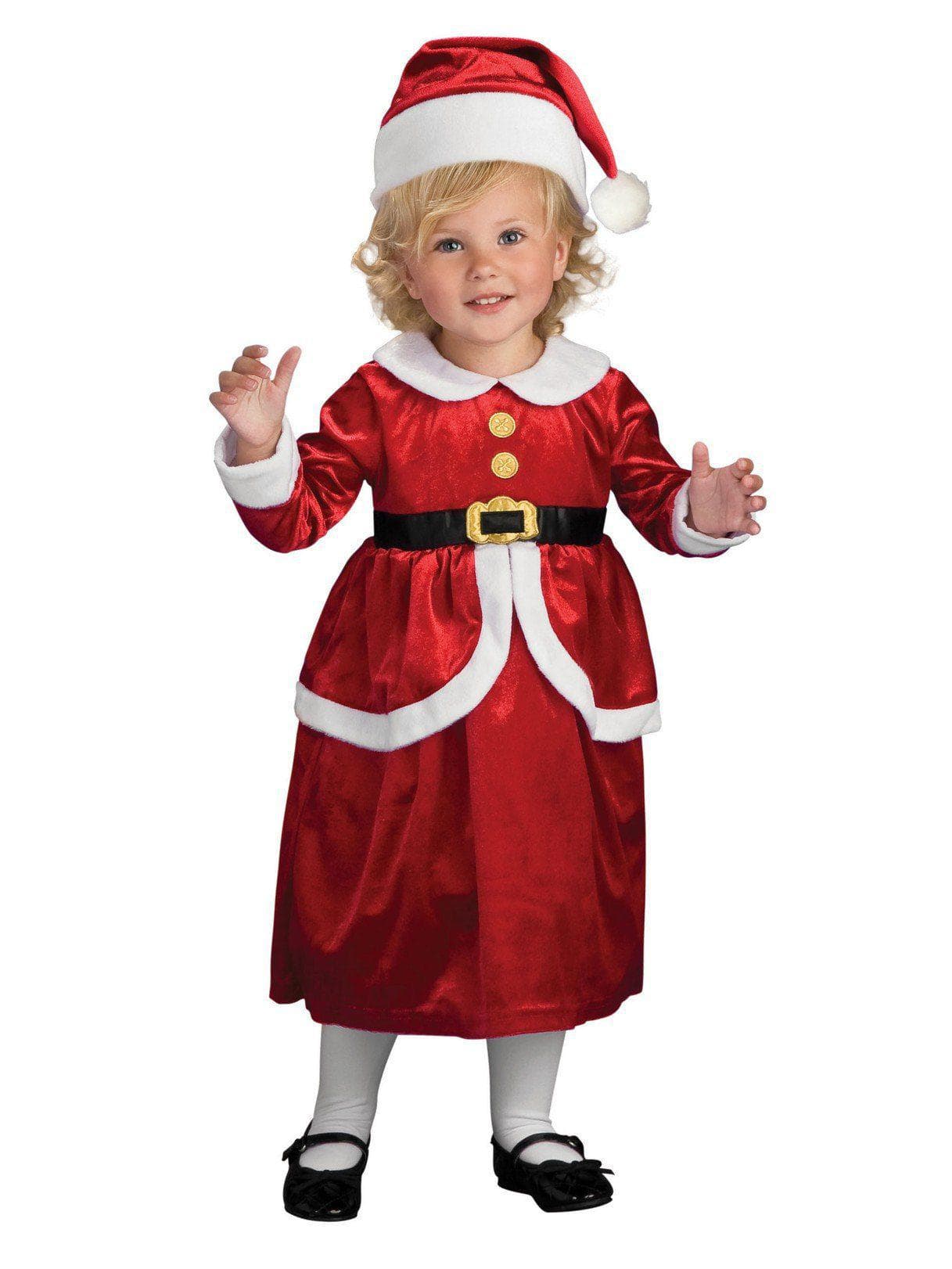 Baby/Toddler Lil Mrs Claus Costume - costumes.com