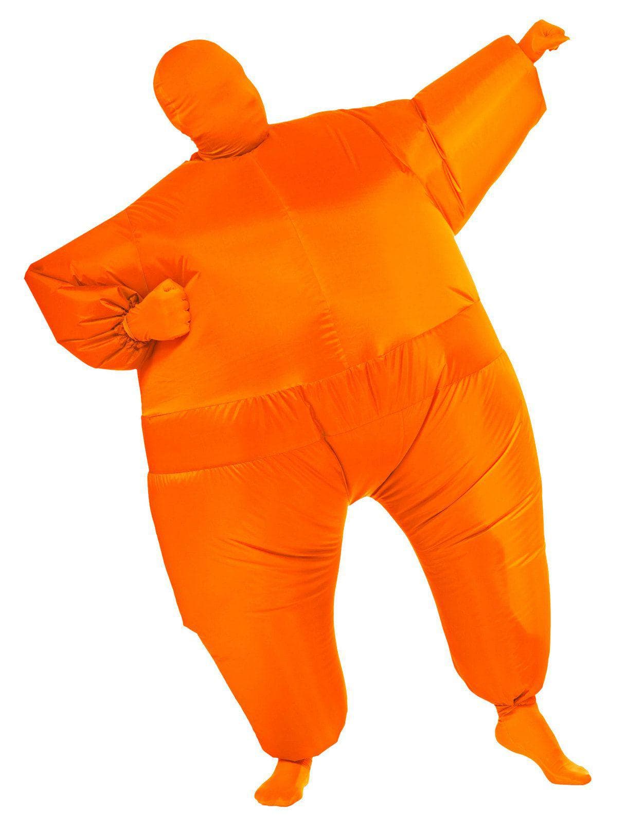 Adult Orange Inflatable Jumpsuit - costumes.com