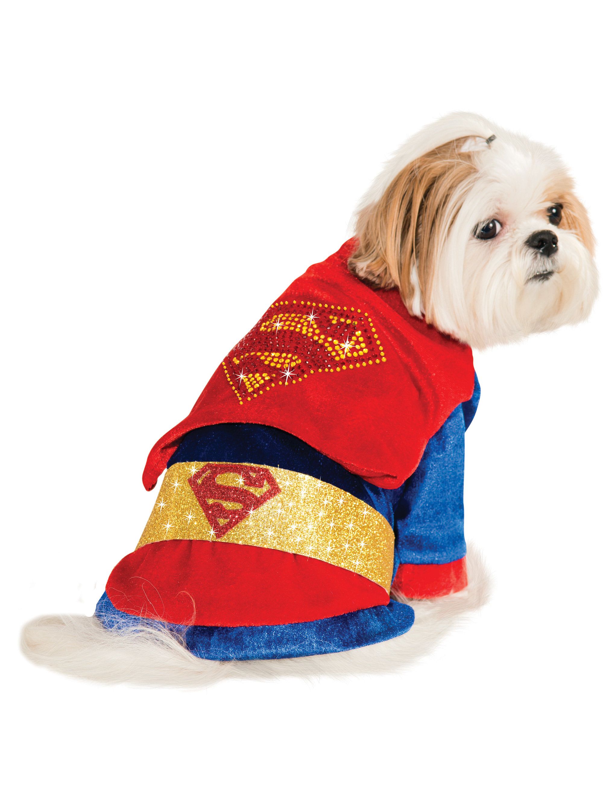 Sparkly Superman Pet Costume - costumes.com