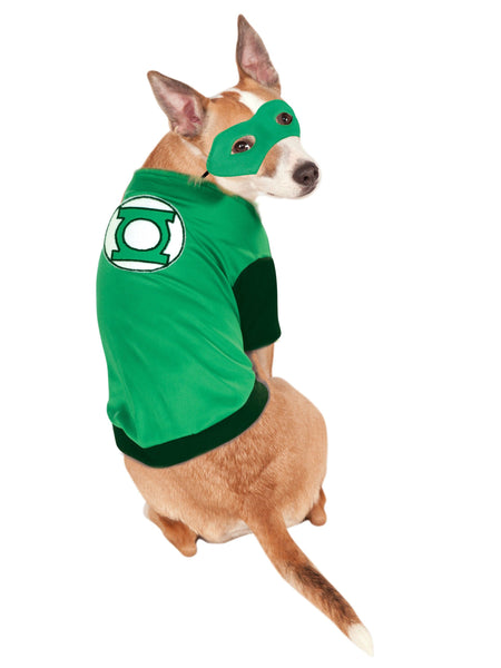 Justice League Green Lantern Pet T-Shirt and Mask