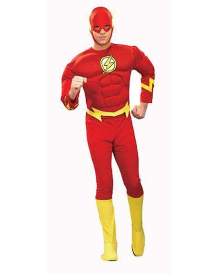 Adult Justice League Flash Muscle Chest Costume