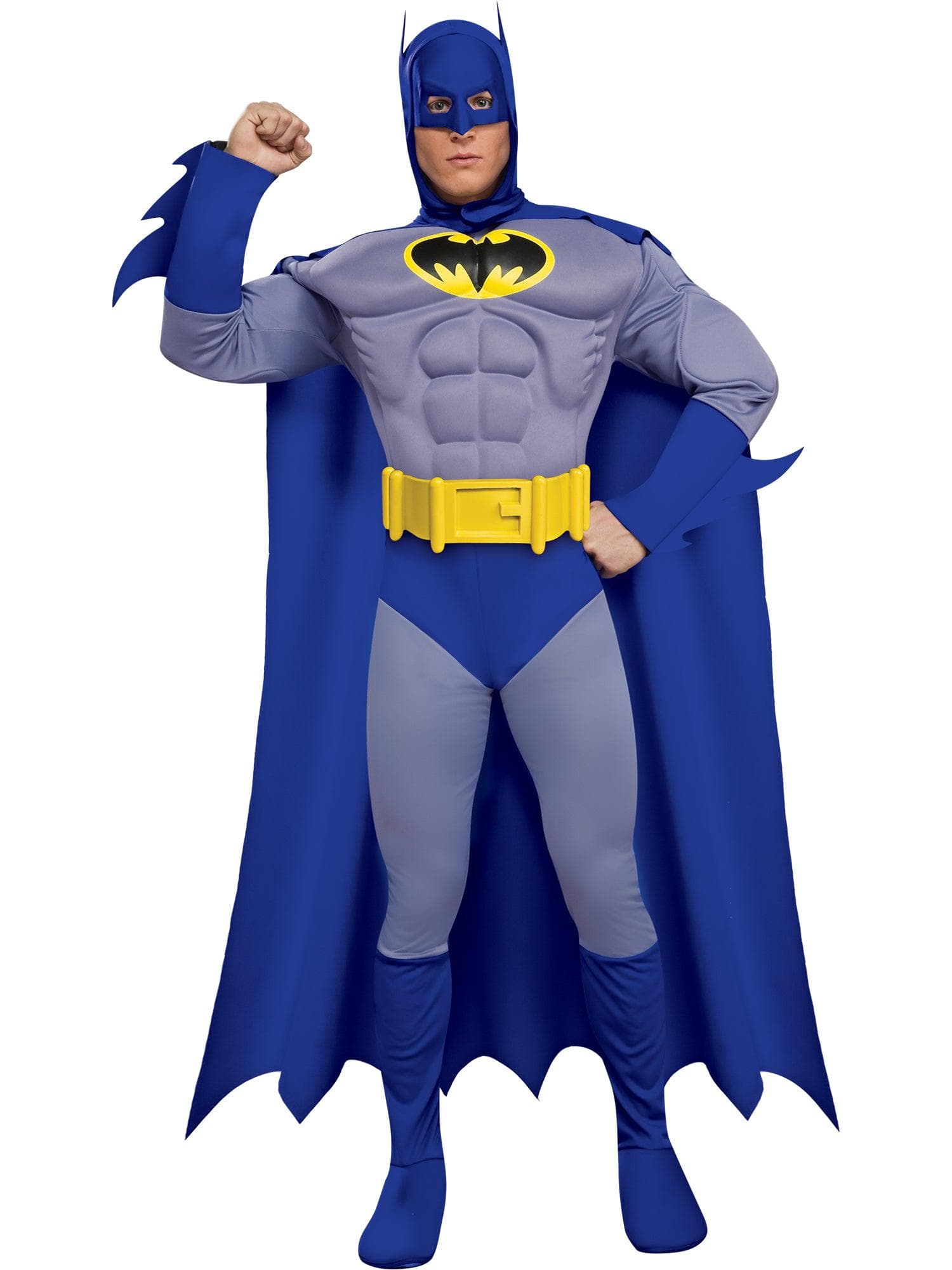 Adult The Brave And The Bold Batman Deluxe Muscle Chest Costume - costumes.com