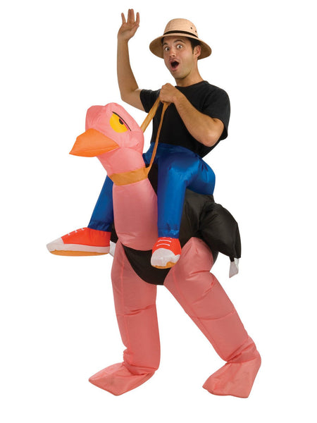 Adult Ride In Ostrich Inflatable Costume