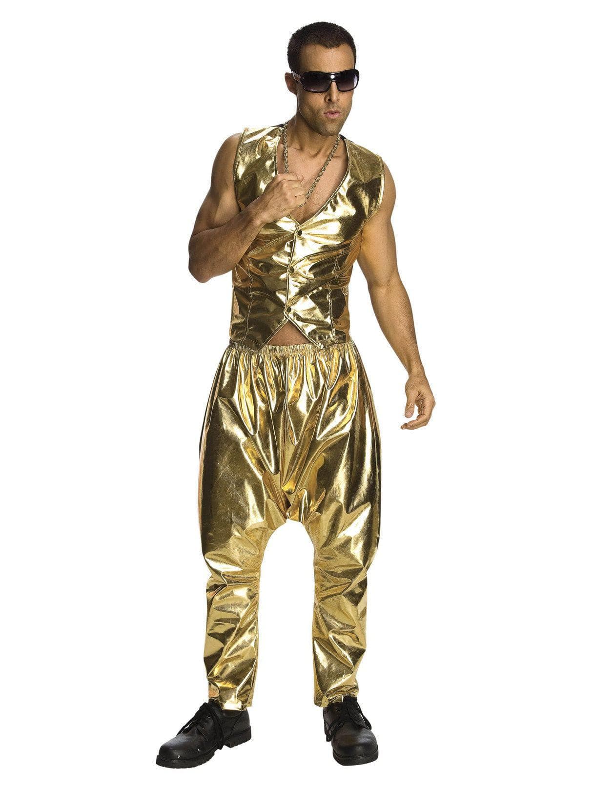Adult 1990's MC Gold Pants - costumes.com