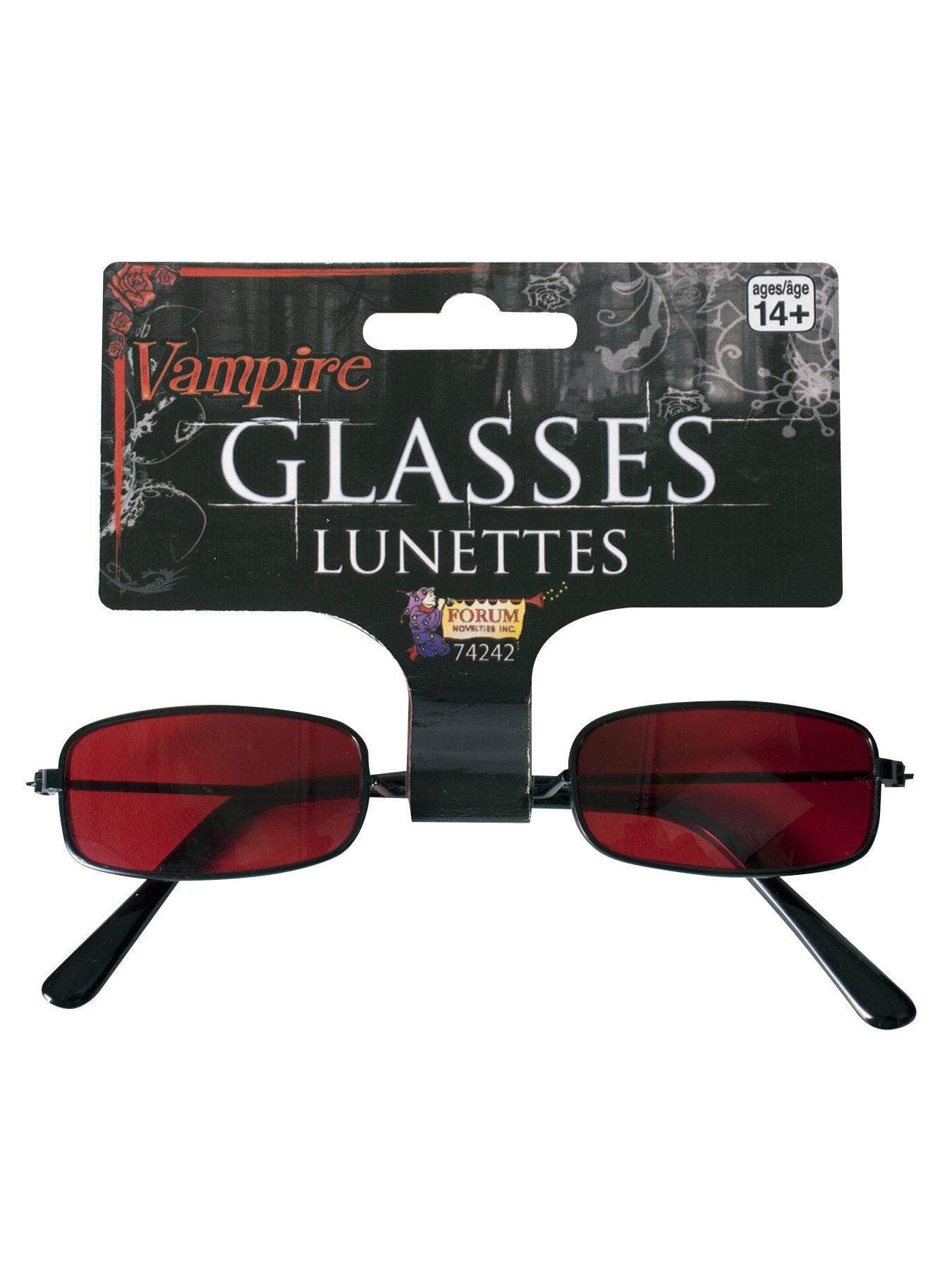 Adult Red Lens Vampire Glasses - costumes.com