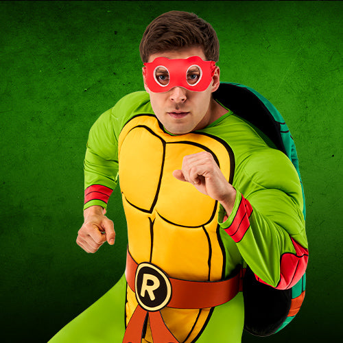 Raphael Deluxe Adult Costume Muscle Teenage Mutant Ninja Turtles - Have Fun  Costumes