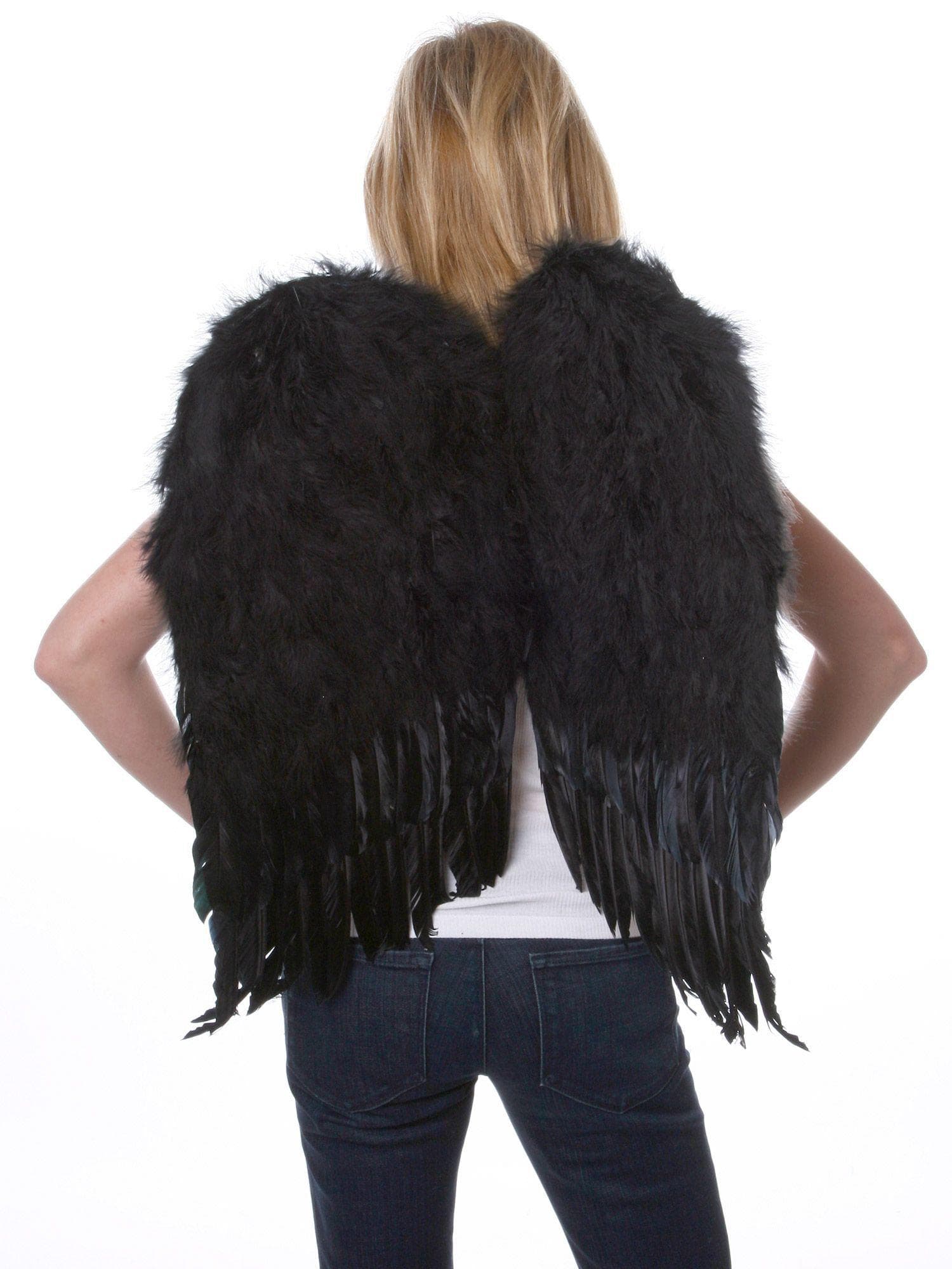 Black Feather Wings - costumes.com