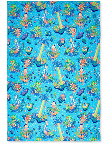 Rick and Morty Far-Away Vibes Beach Blanket
