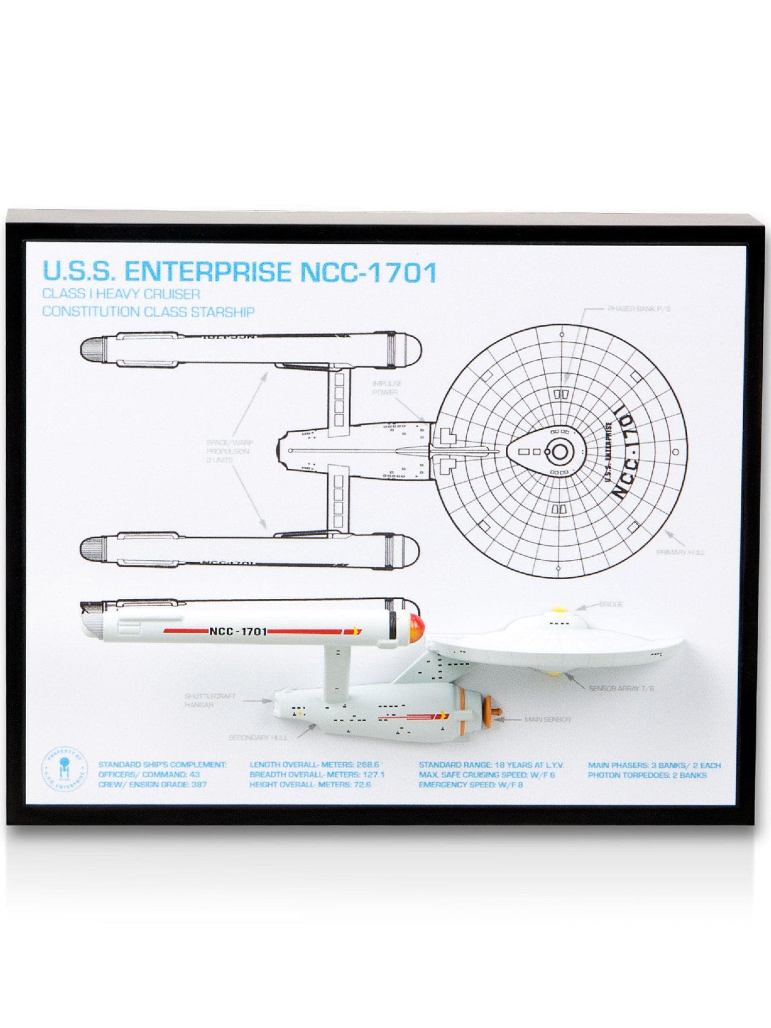 Star Trek - The Enterprise 3D Blueprint - costumes.com