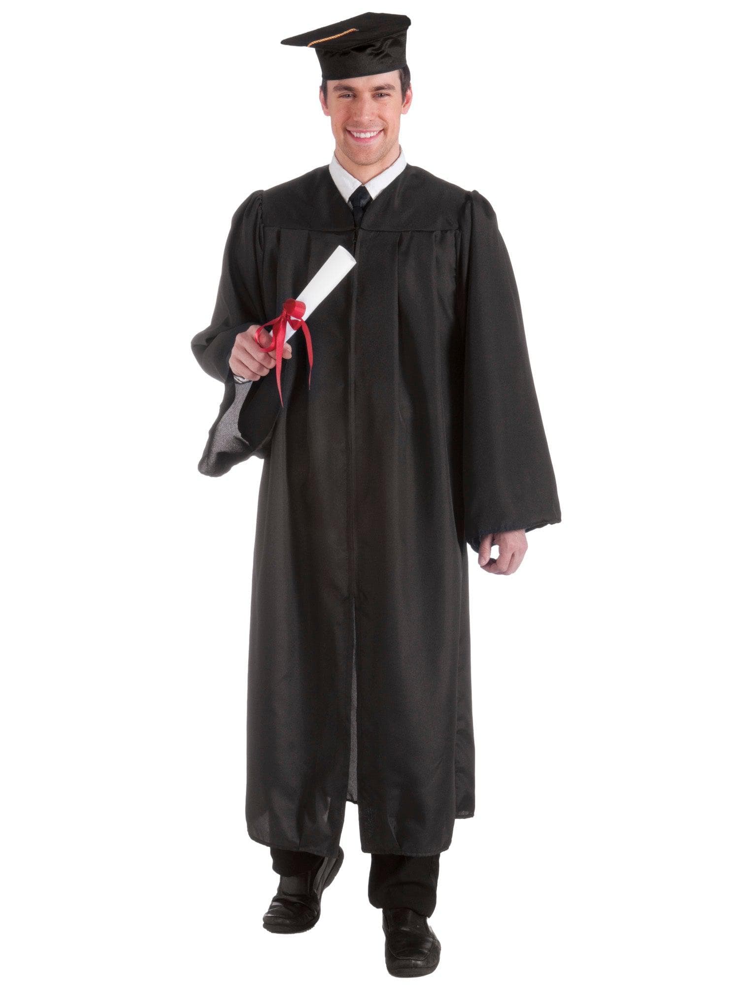 Black Graduation Adult Robe - costumes.com