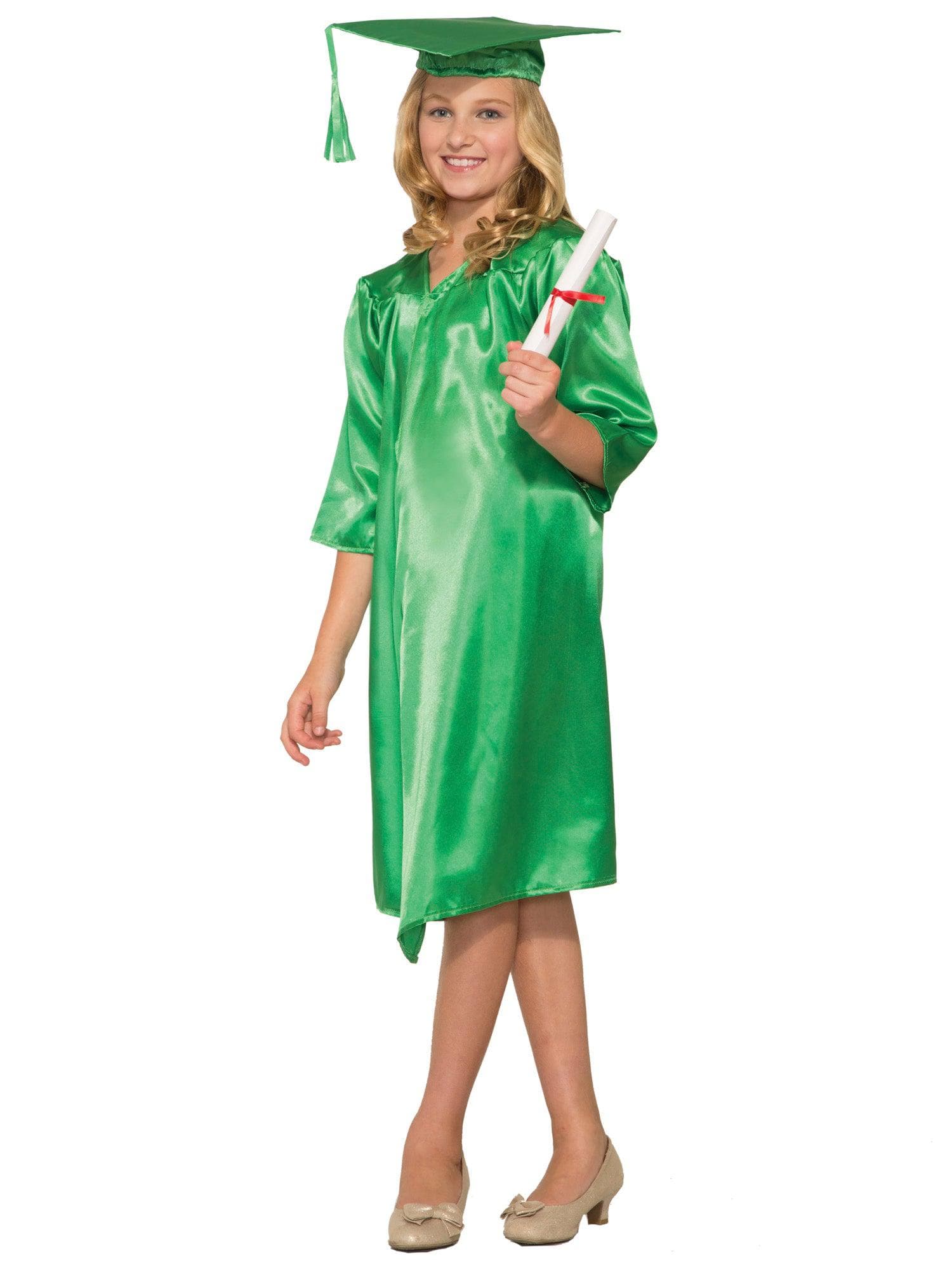 Green Graduation Child Robe - costumes.com