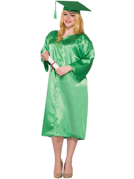 Green Graduation Adult Robe