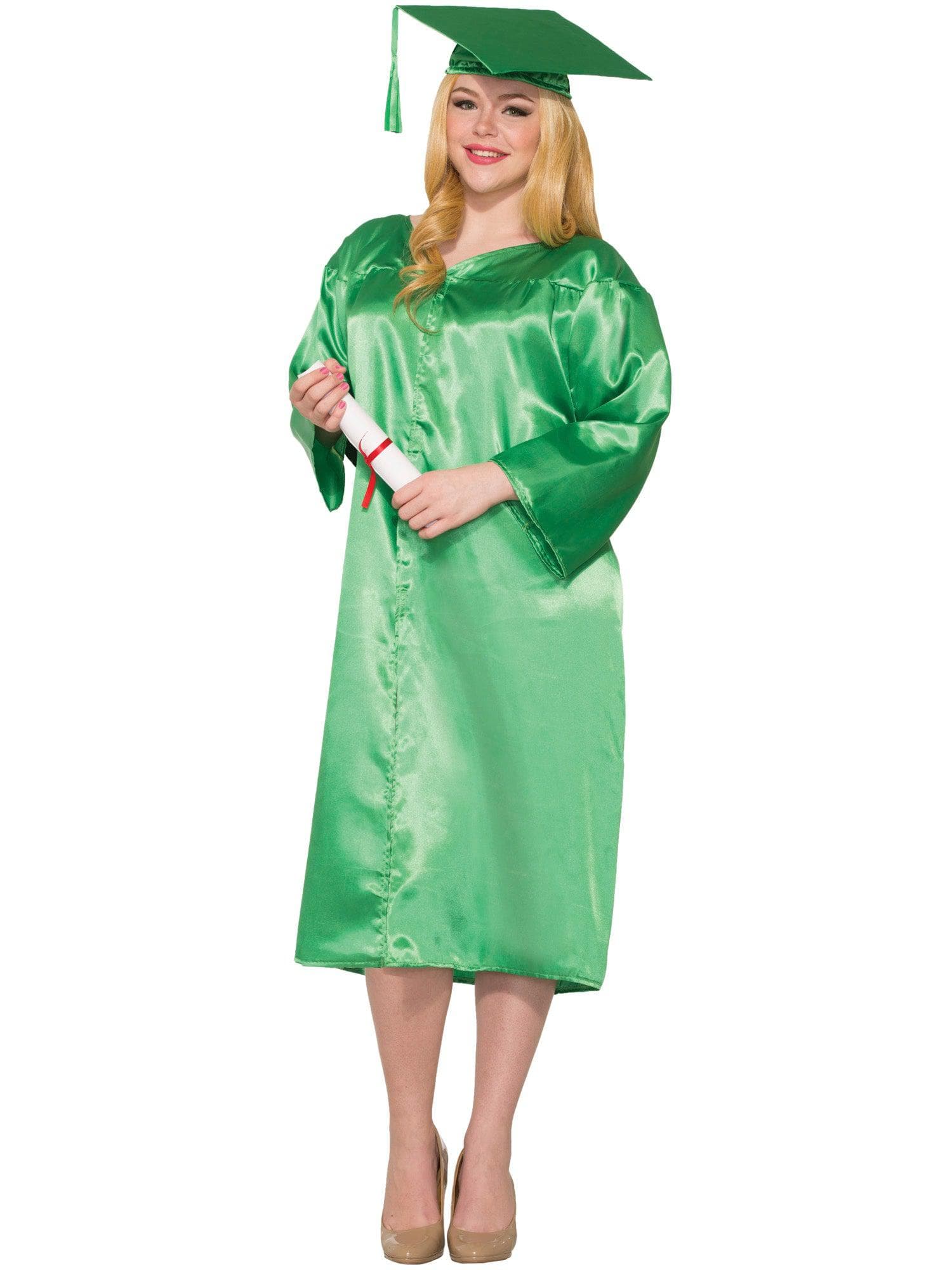 Green Graduation Adult Robe - costumes.com