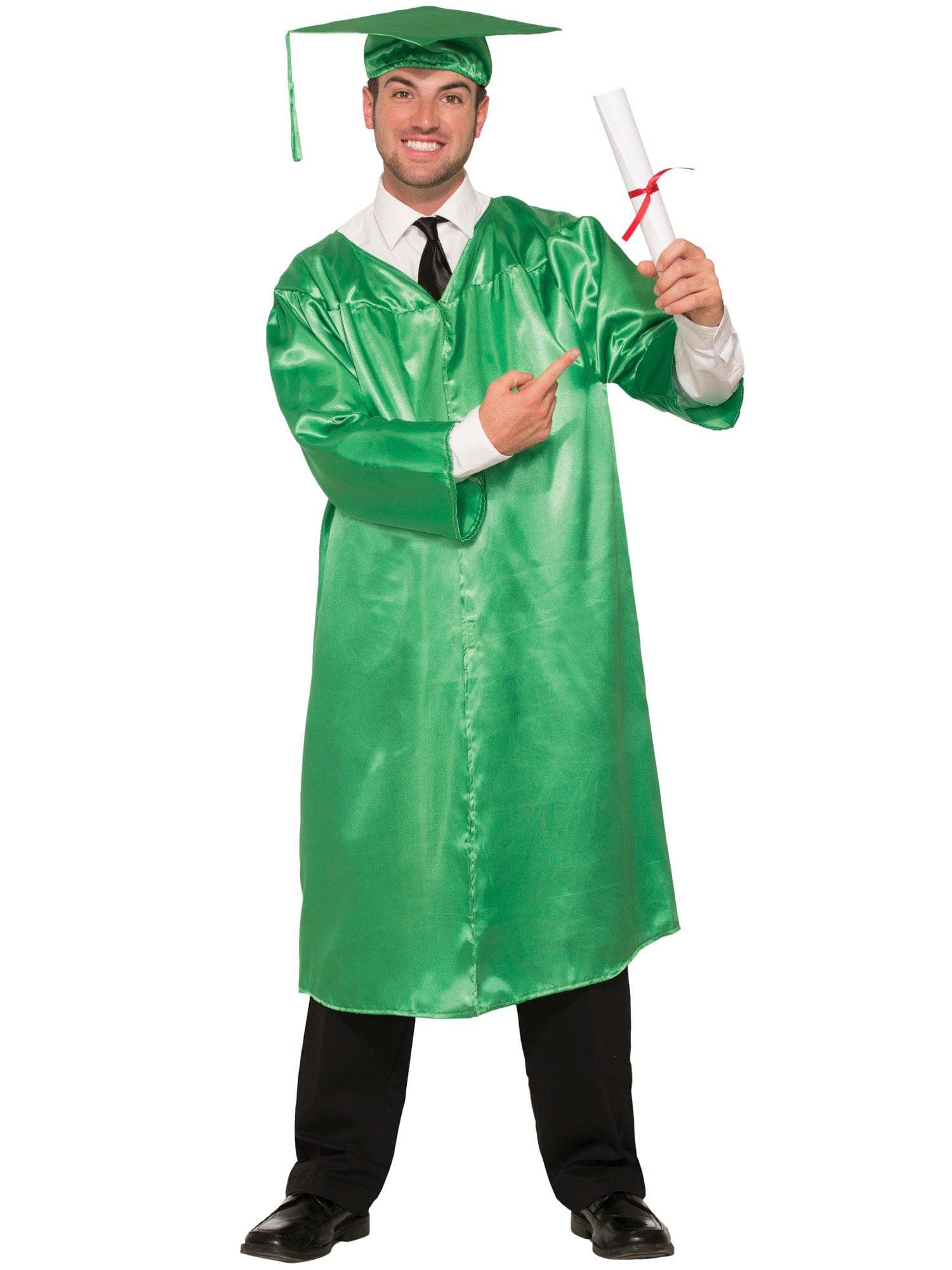 Green Graduation Adult Robe - costumes.com