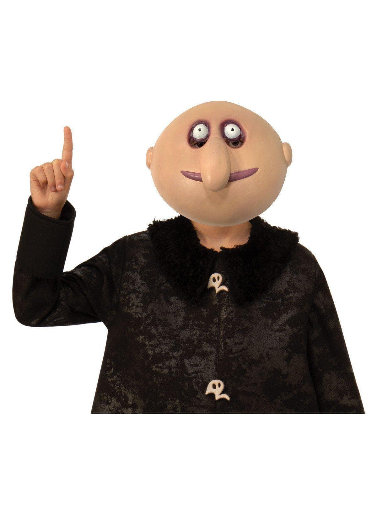Boys' The Addams Family Animated Uncle Fester Half Mask - costumes.com