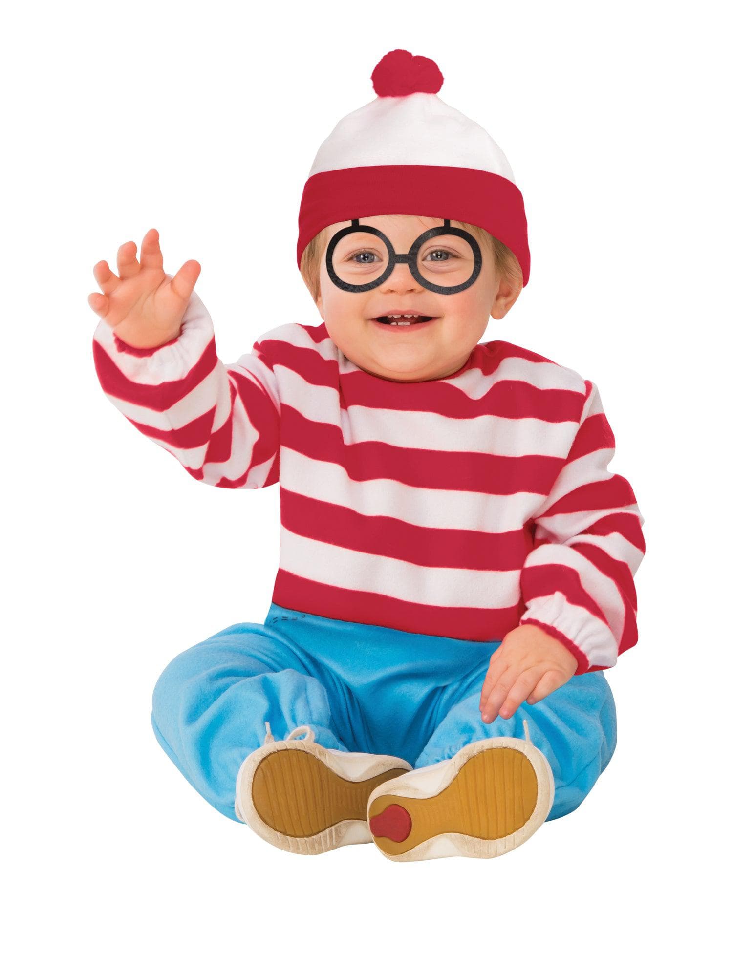 Where's Waldo Jumpsuit Costume for Toddlers - costumes.com