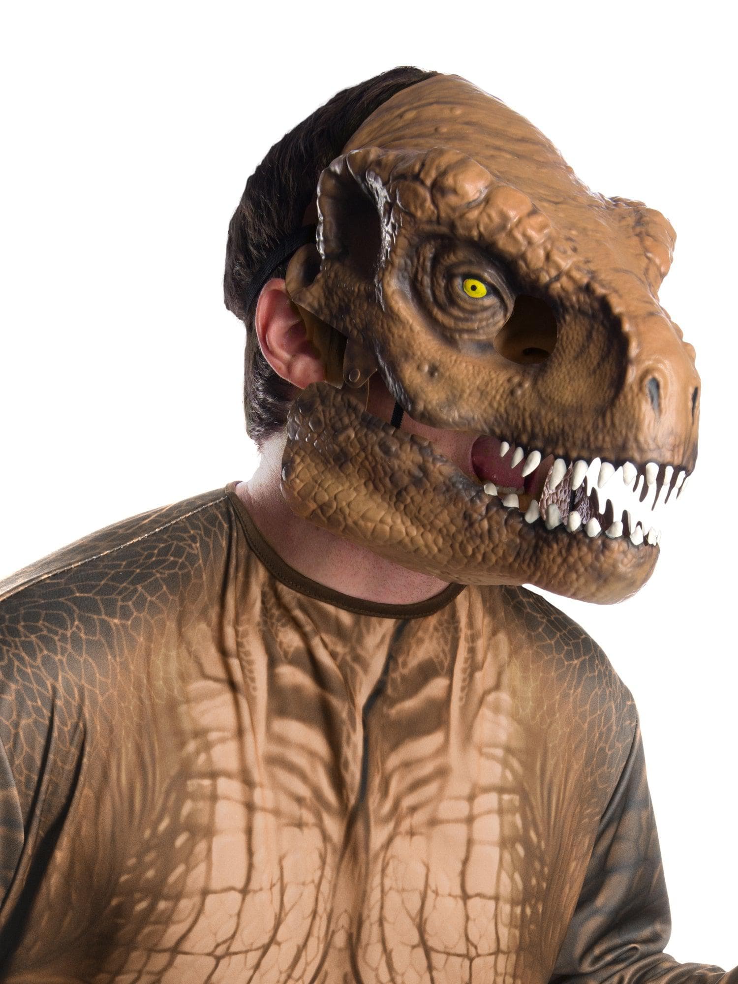 Adult Jurassic World T-Rex Movable Jaw Mask - costumes.com