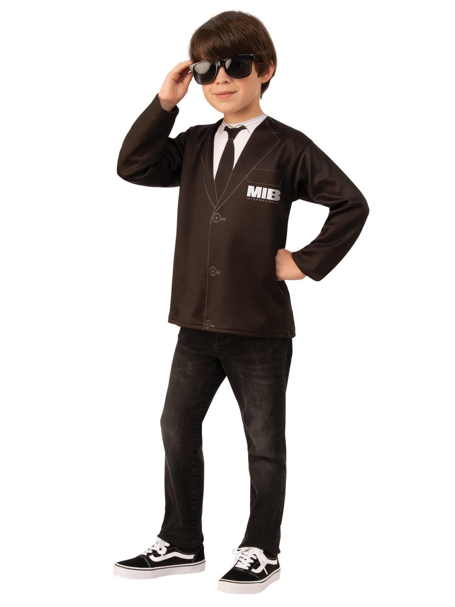 Boys' Men In Black 4 Agent H Costume Top - costumes.com