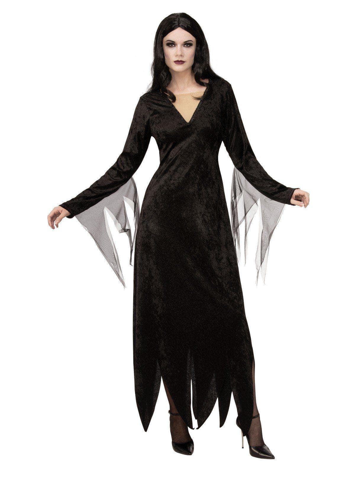 Adult Addams Family Animated Morticia Costume - costumes.com