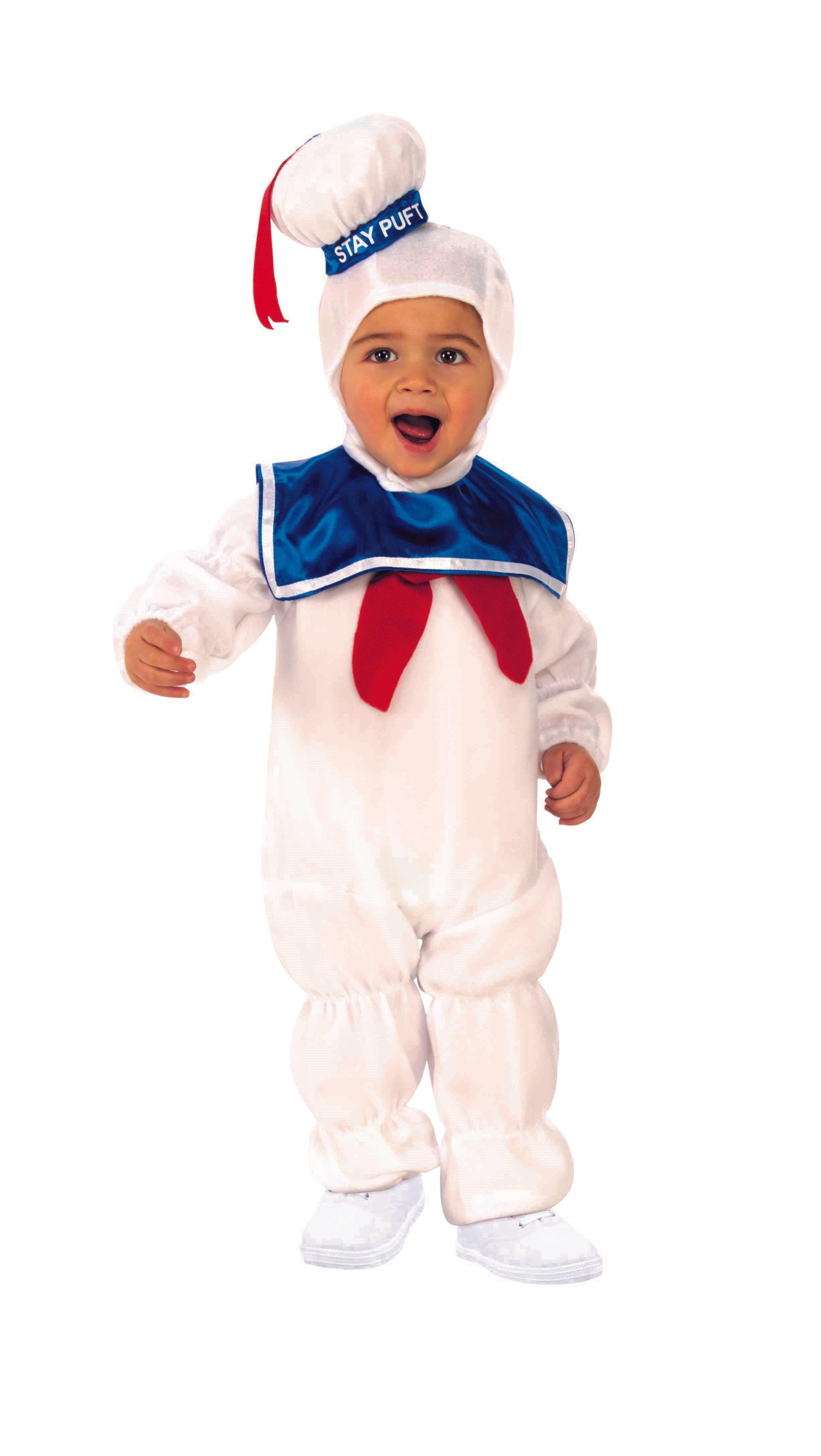 Ghostbusters Stay-Puft Marshmallow Man Jumpsuit and Headpiece for Toddlers - costumes.com