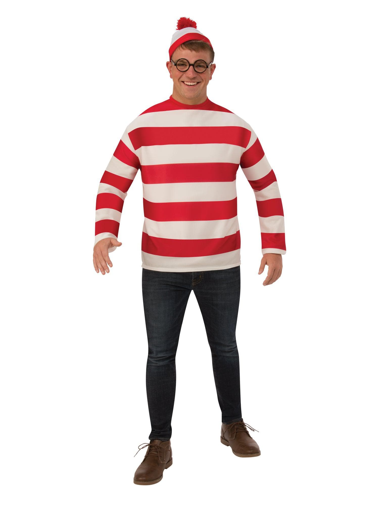 Adult Plus Where's Waldo Costume - costumes.com