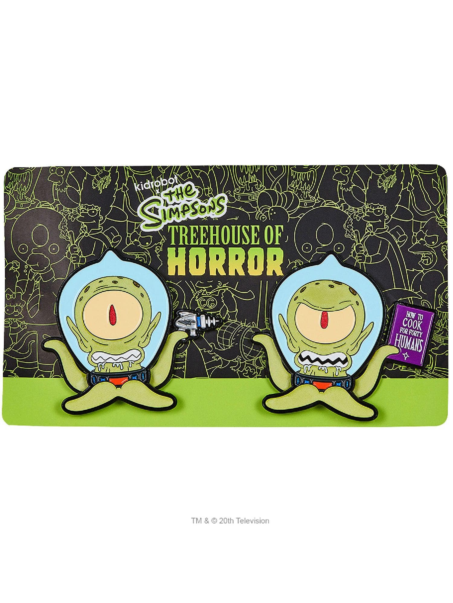 The Simpsons Treehouse of Horror Kang & Kodos Enamel Pin 2-Pack - costumes.com