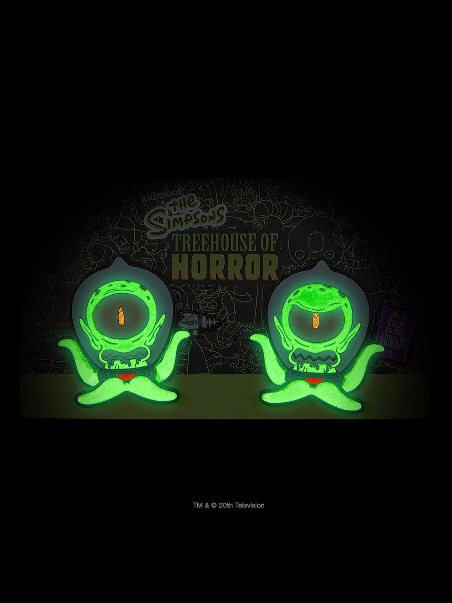 The Simpsons Treehouse of Horror Kang & Kodos Enamel Pin 2-Pack - costumes.com