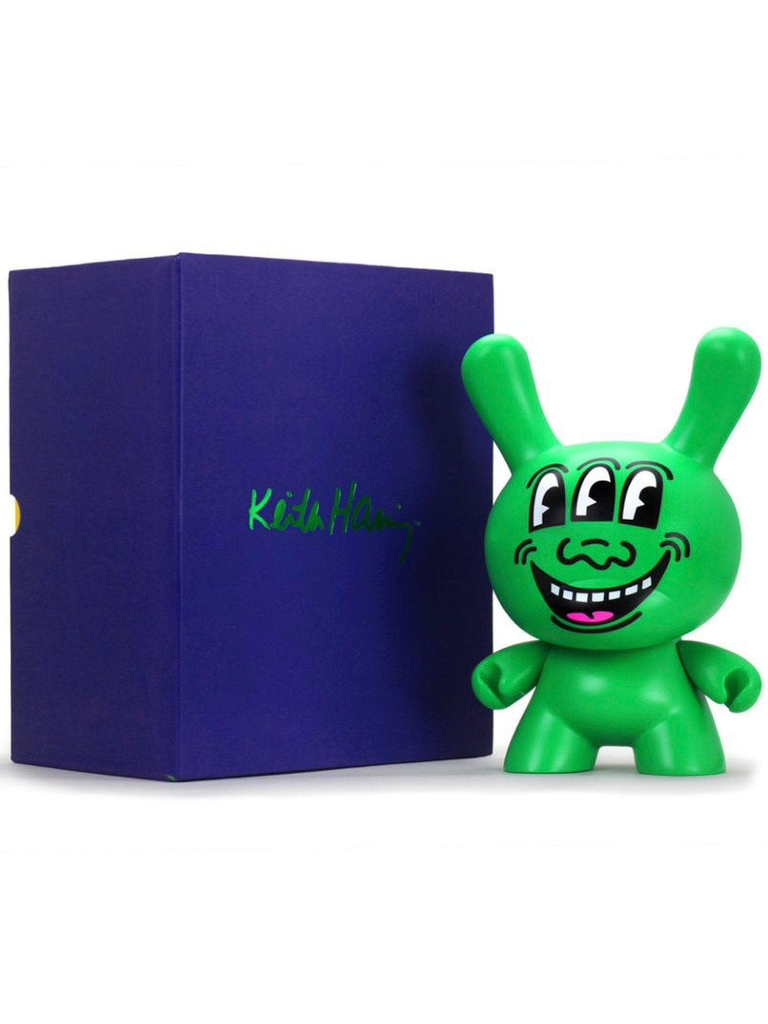 Kidrobot - Keith Haring Masterpiece Three Eyed Face 8" Dunny Art Figure - costumes.com