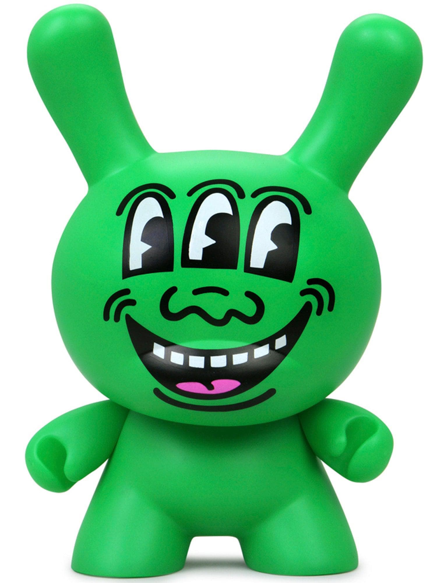 Kidrobot - Keith Haring Masterpiece Three Eyed Face 8" Dunny Art Figure - costumes.com