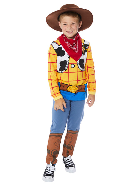 Boys' Toy Story 4 Woody Hooded Shirt and Pants Set