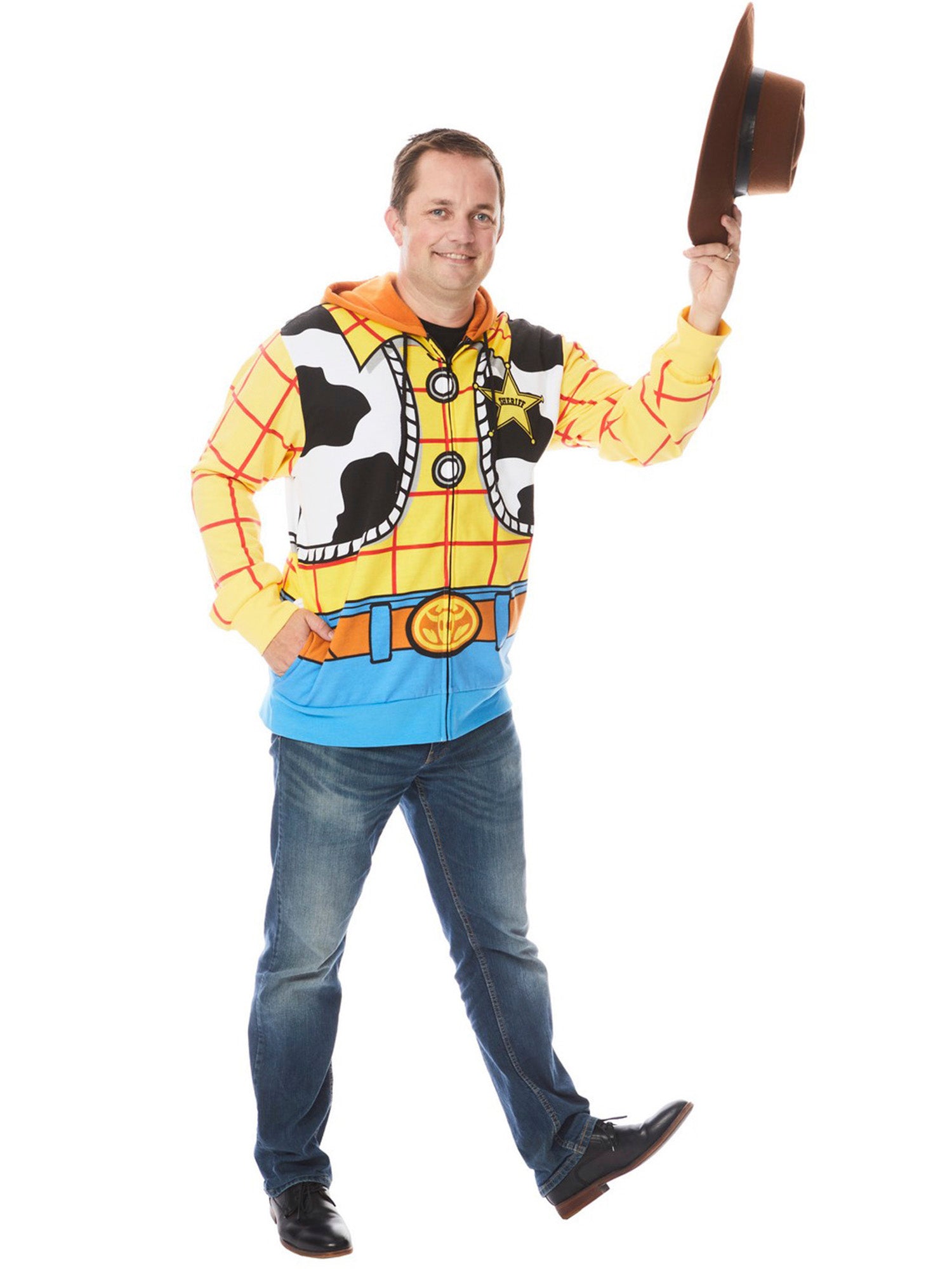Men's Toy Story 4 Woody Hoodie - costumes.com