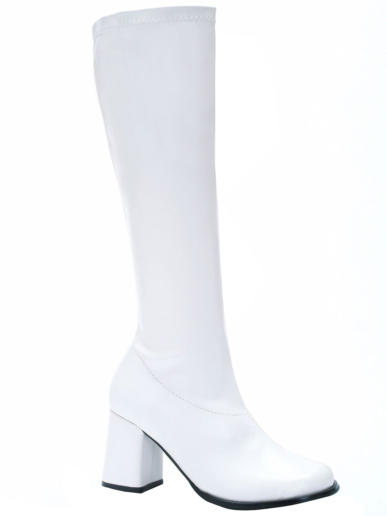 Adult White Patent Go Go Boots - costumes.com