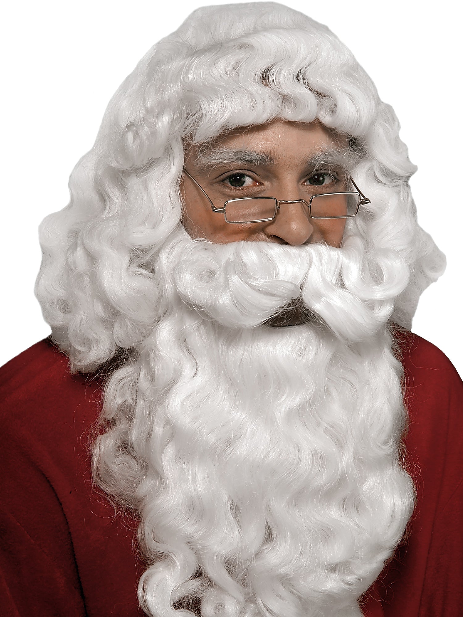 Men's White Santa Beard and Wig Set - Value Deluxe - costumes.com