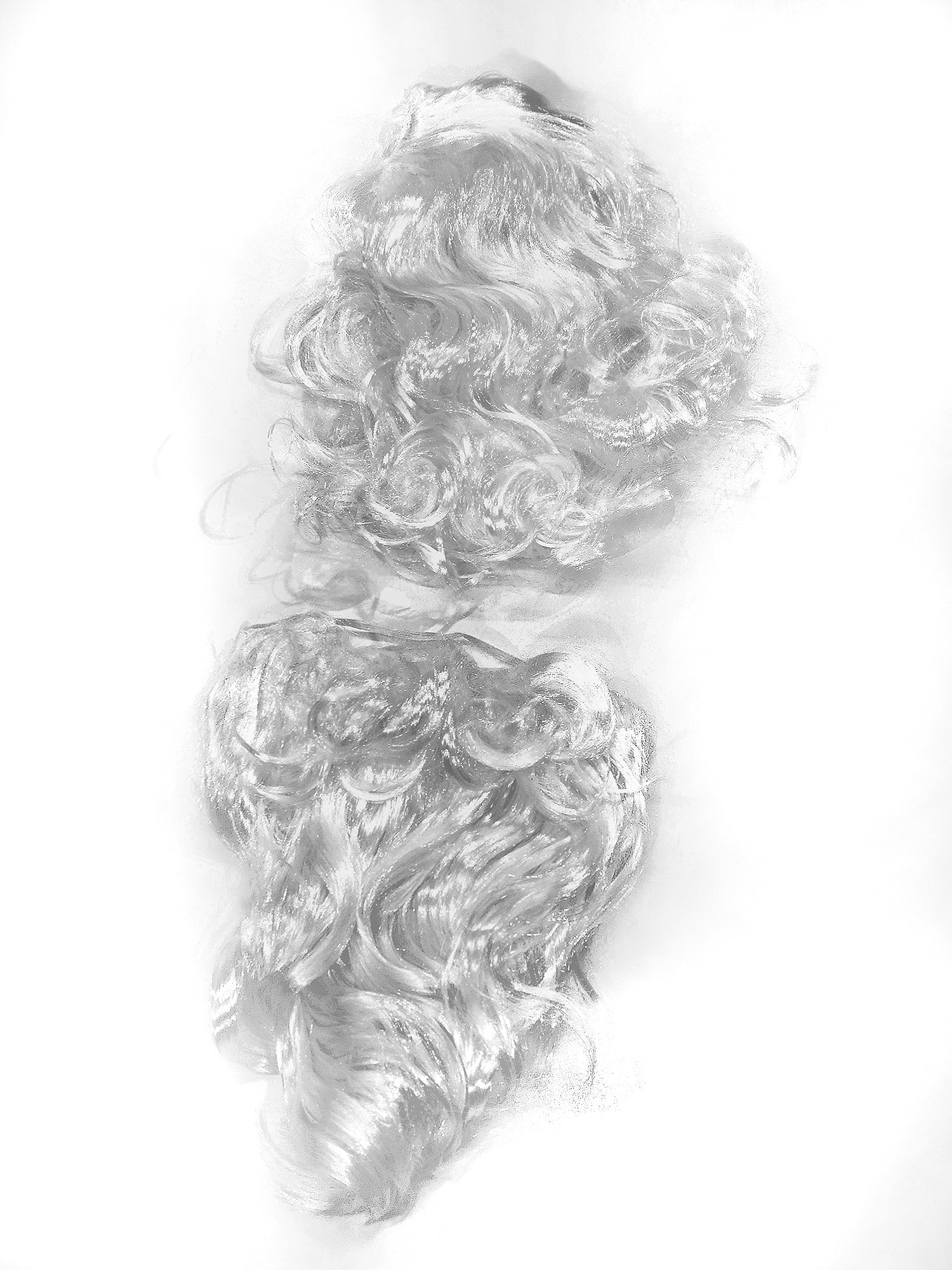 Men's White Santa Beard and Wig Set - Value Deluxe - costumes.com