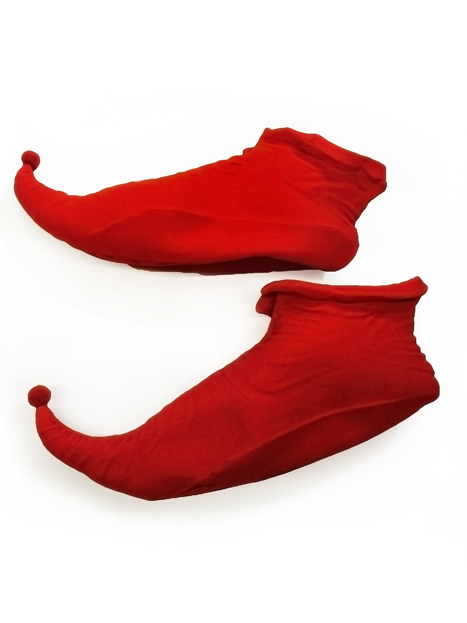 Adult Red Elf Shoes - costumes.com