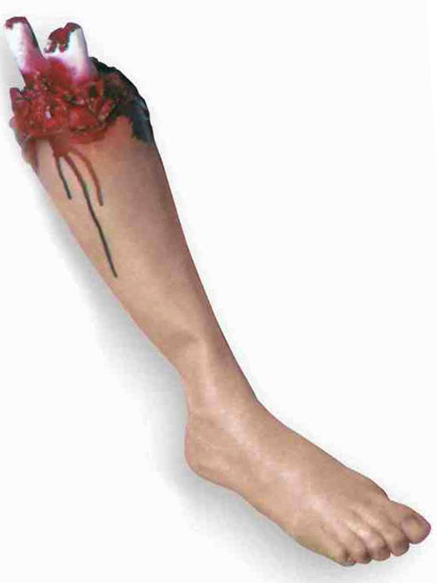 18-inch Bloody Cut Off Leg Prop - costumes.com