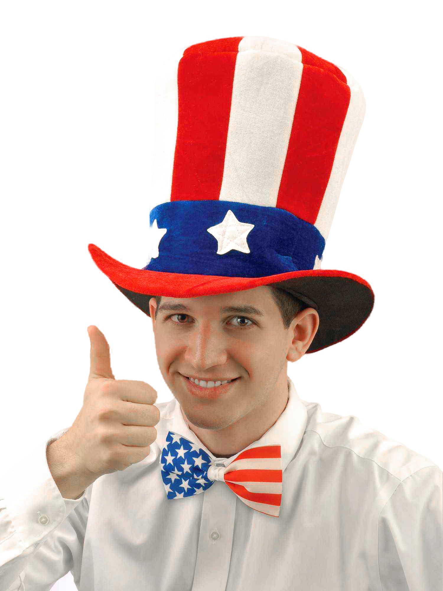 Adult United States Flag Uncle Sam Hat