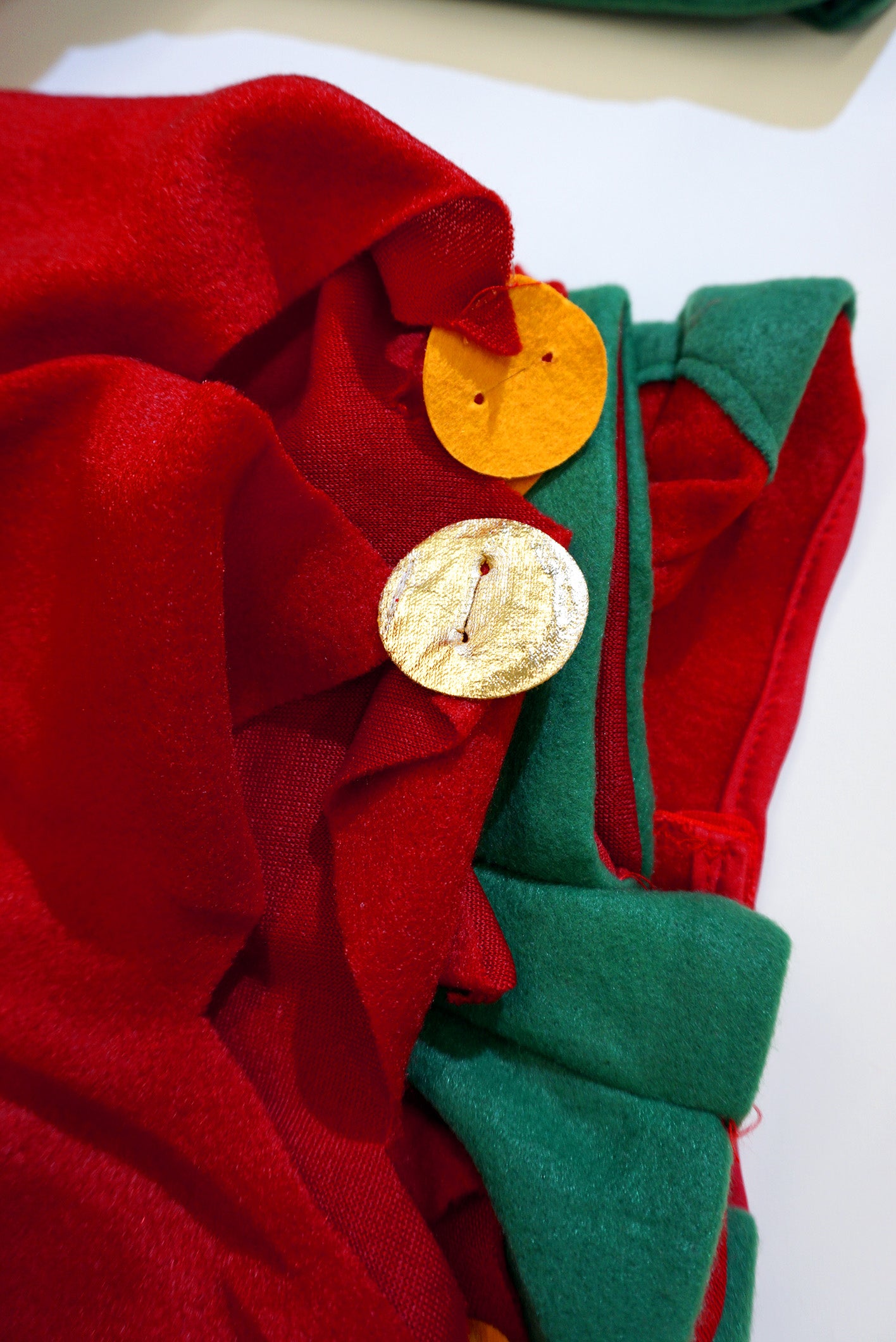 Men's Red and Green Holiday Helper Elf Costume - costumes.com