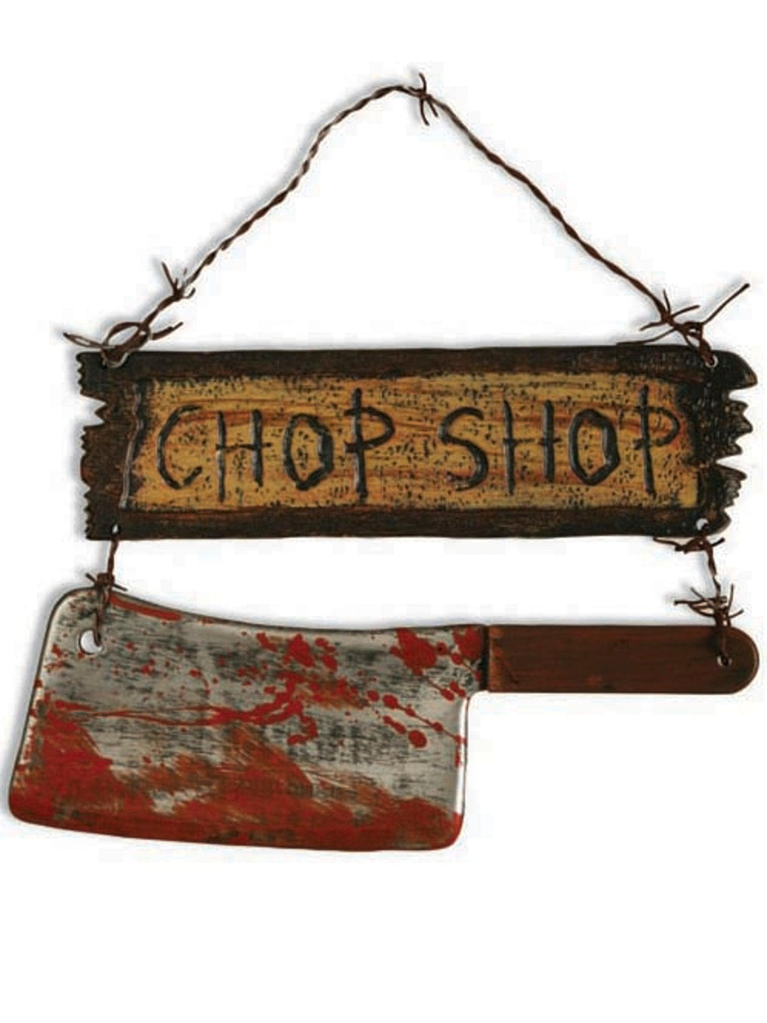 16-inch Bloody Chop Shop Wall Decoration - costumes.com