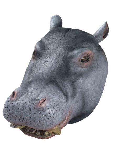 Adult Hippopotamus Overhead Latex Mask - Deluxe