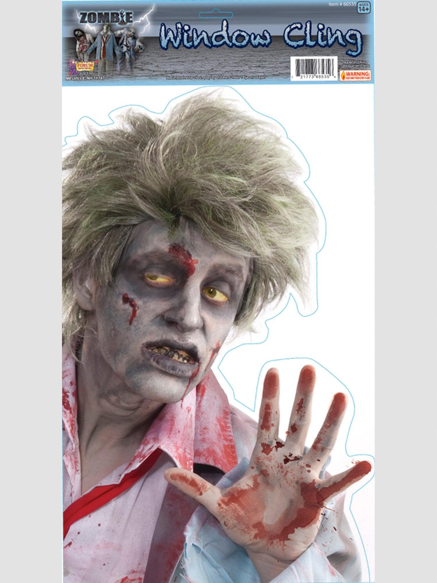 19-inch Peeping Zombie Removable Sticker - costumes.com