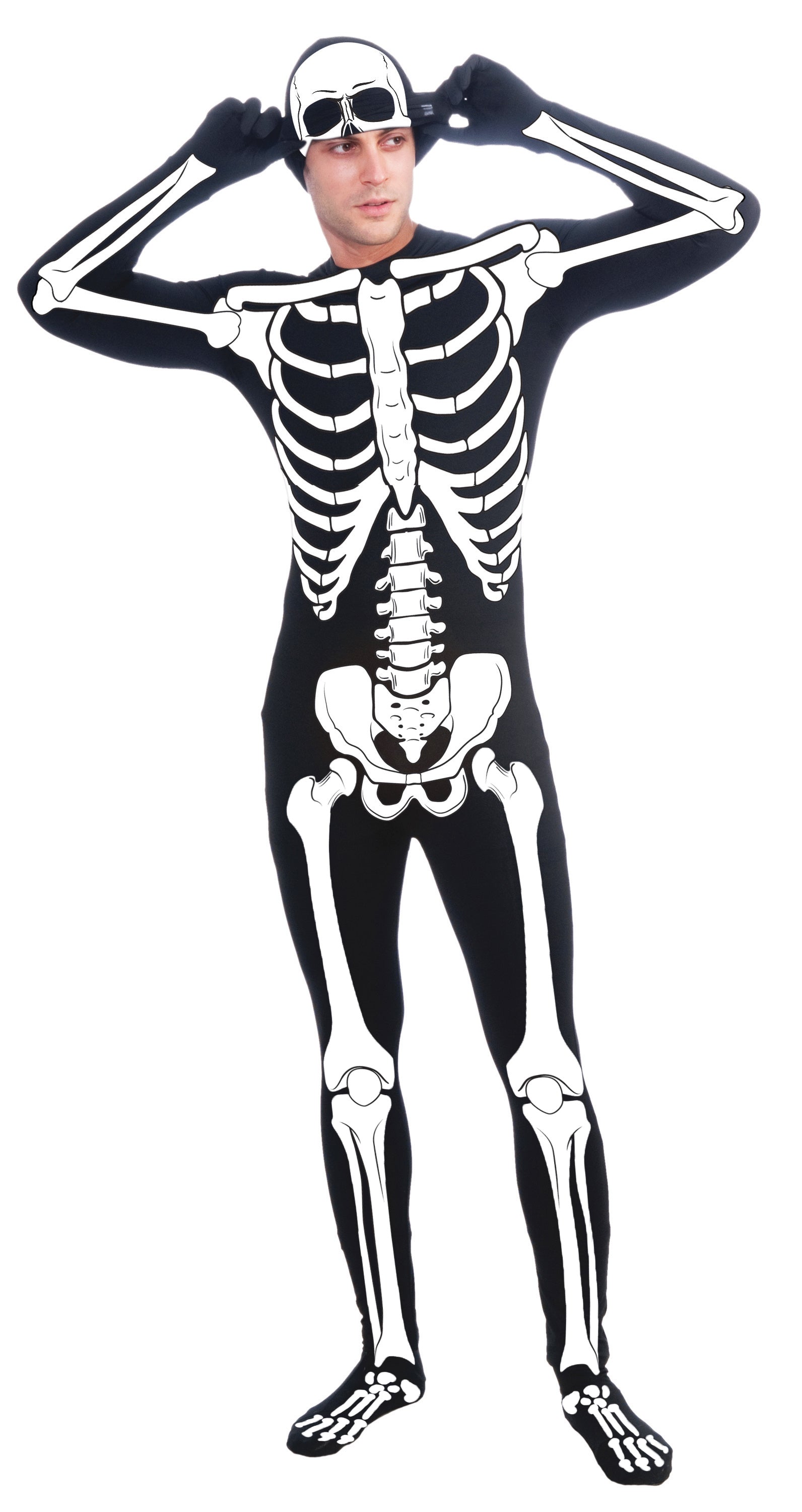 Men's Skeleton 2nd Skin Bodysuit Costume - costumes.com